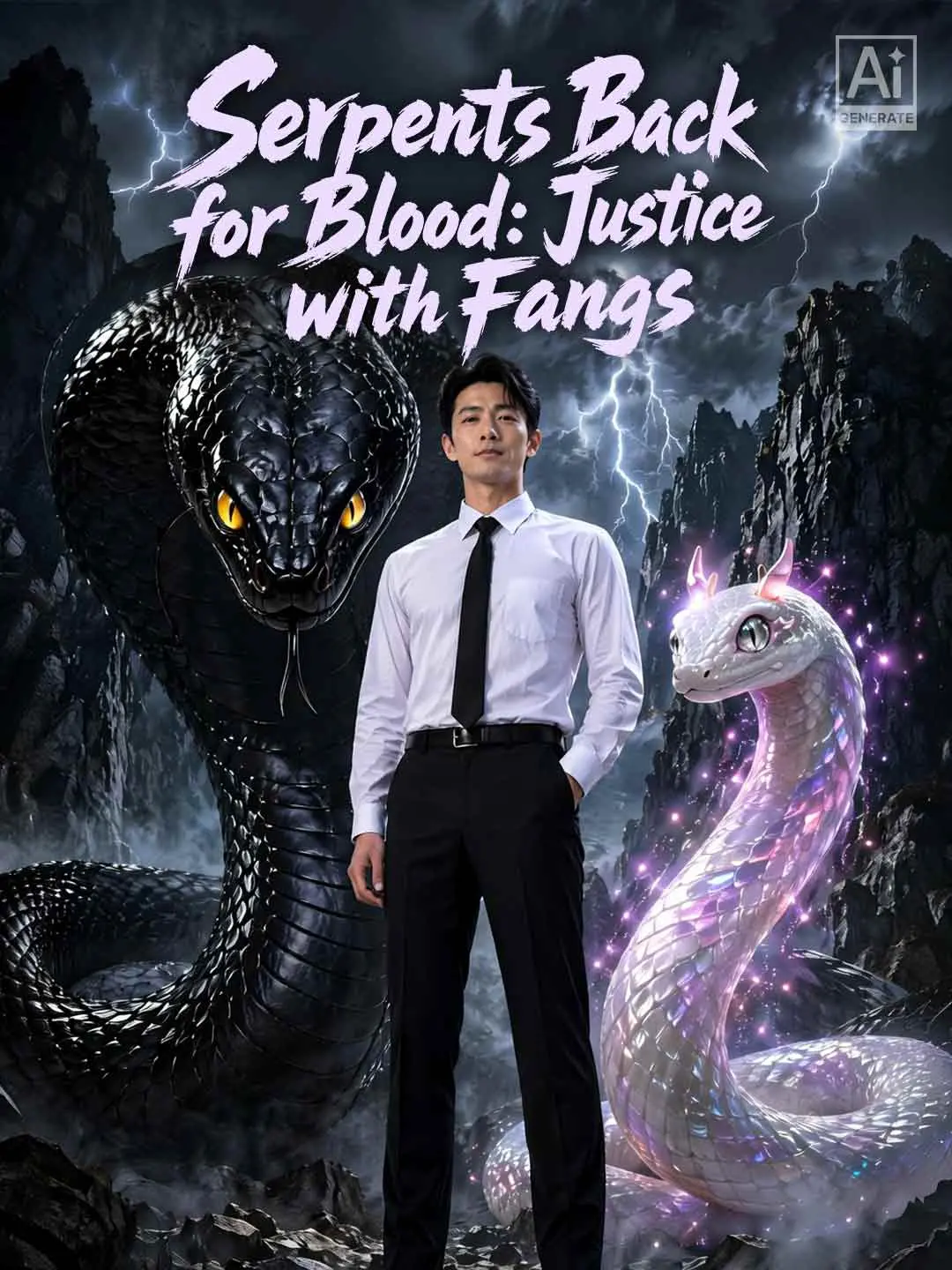 Cover of the miniseries Serpents Back for Blood: Justice with Fangs