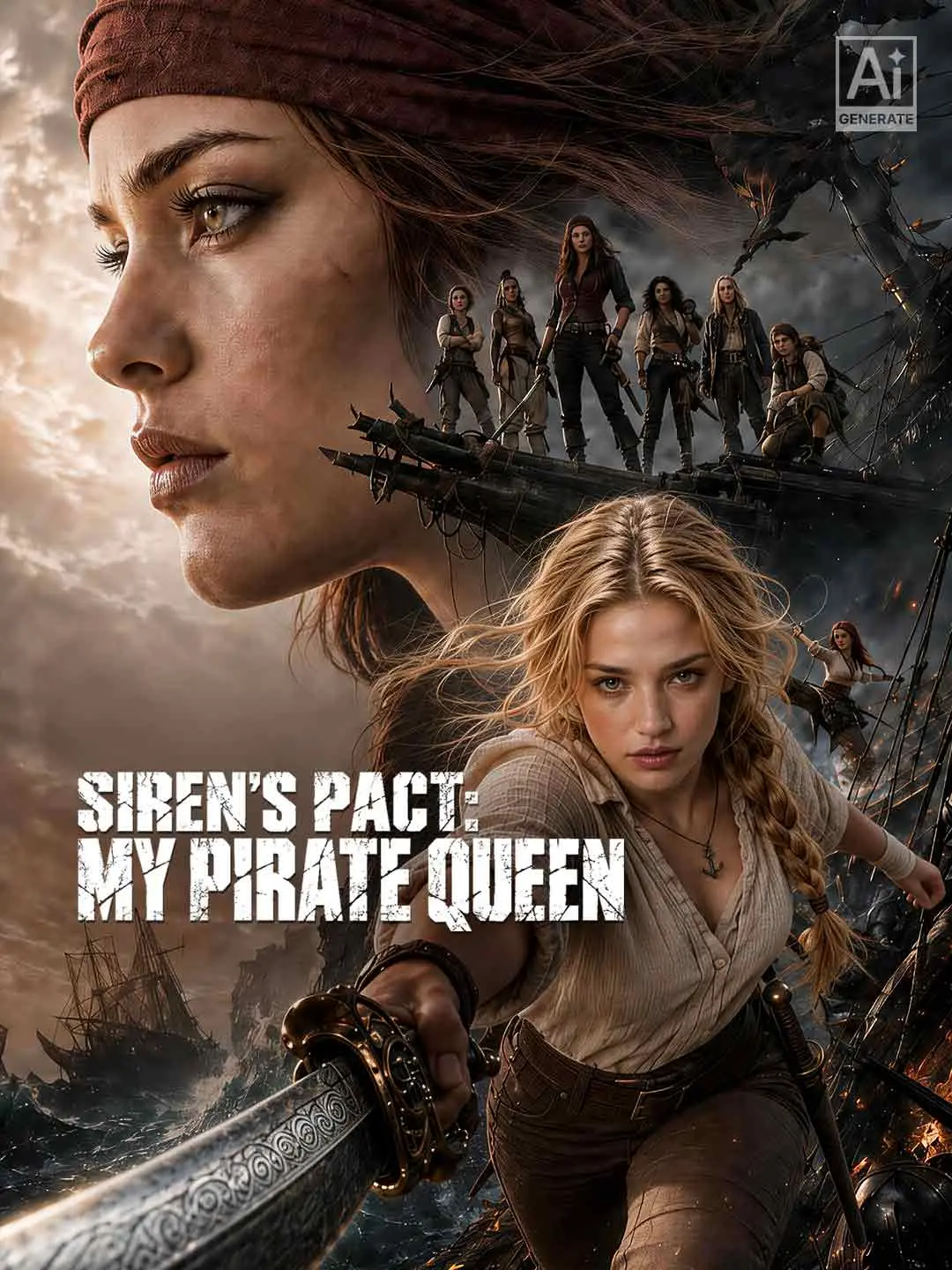 Cover of the miniseries Siren's Pact: My Pirate Queen