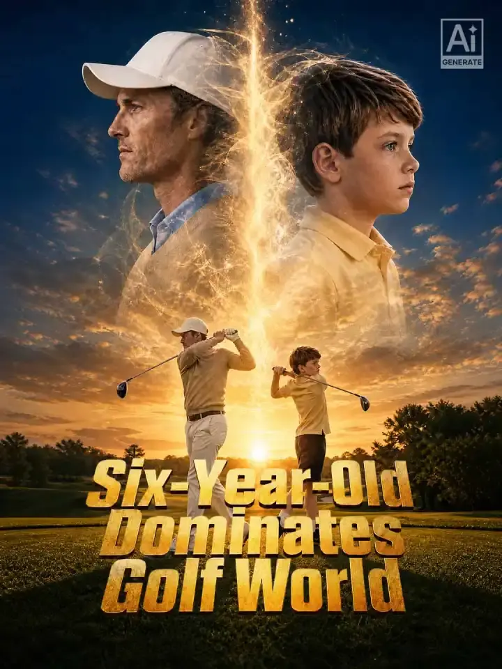 Cover of the miniseries Six-Year-Old Dominates Golf World