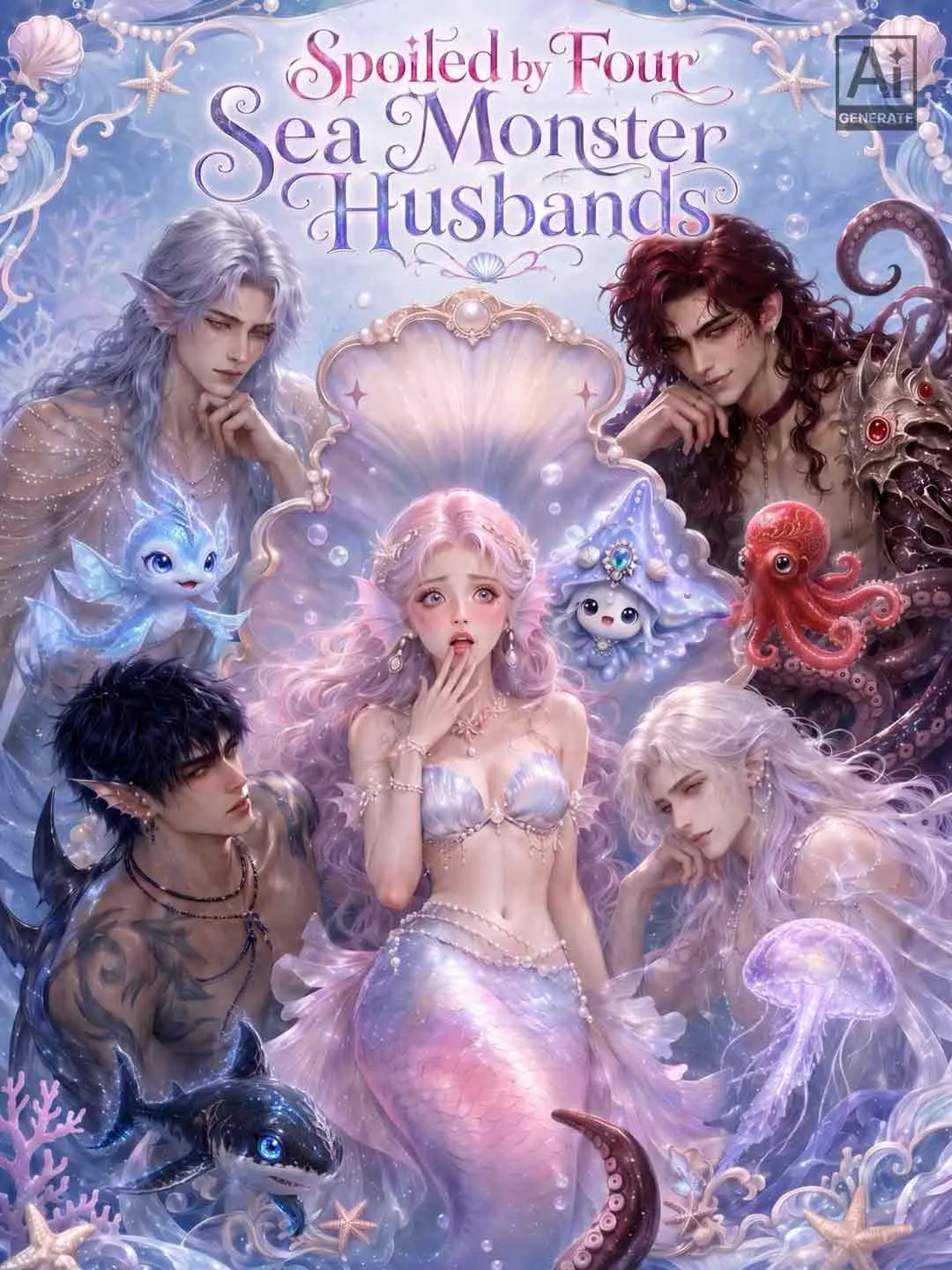 Cover of the miniseries Spoiled by Four Sea Monster Husbands