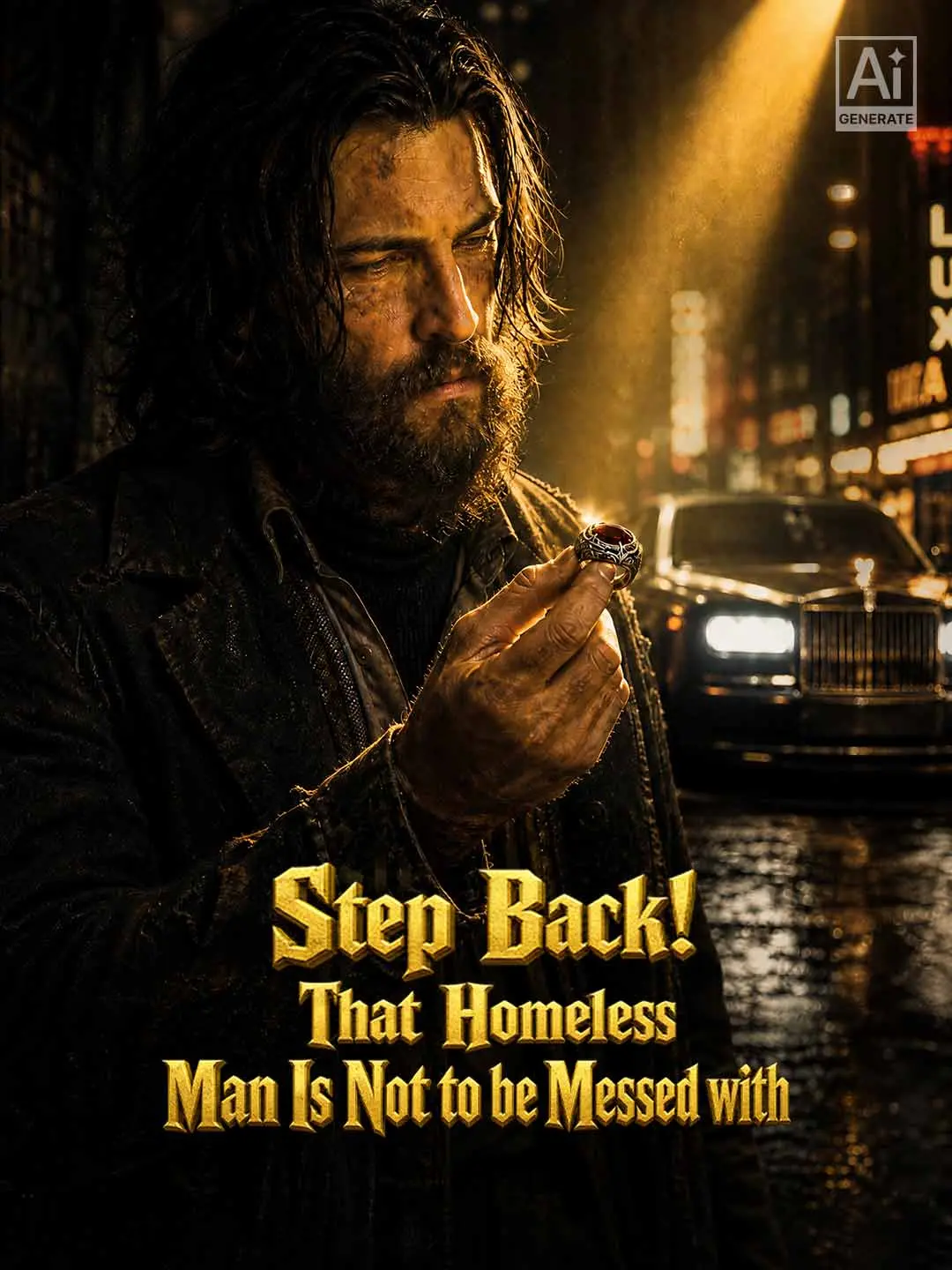Cover of the miniseries Step Back! That Homeless Man Is Not to be Messed with