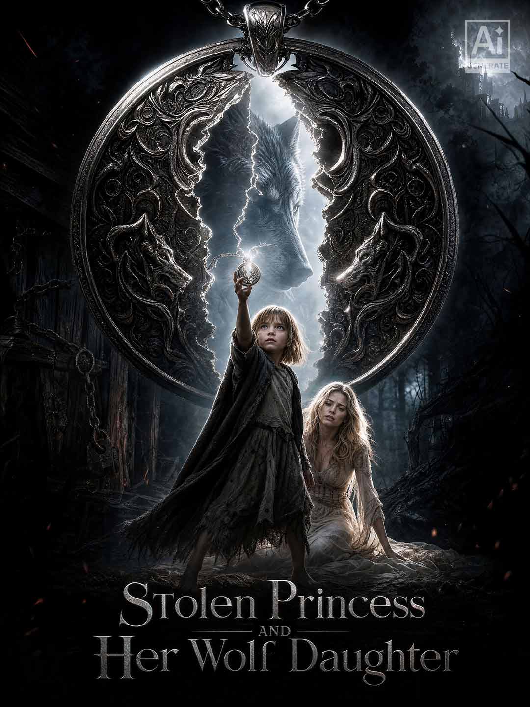 Cover of the miniseries Stolen Princess and Her Wolf Daughter