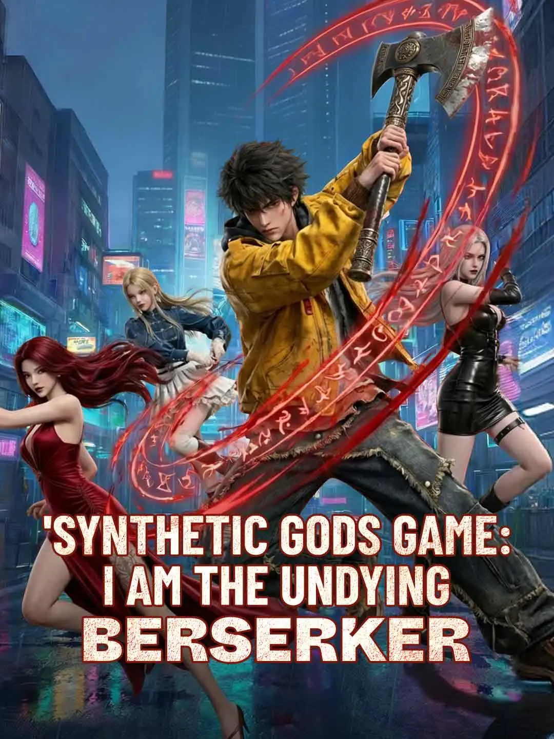 Cover of the miniseries Synthetic Gods Game: I Am the Undying Berserker