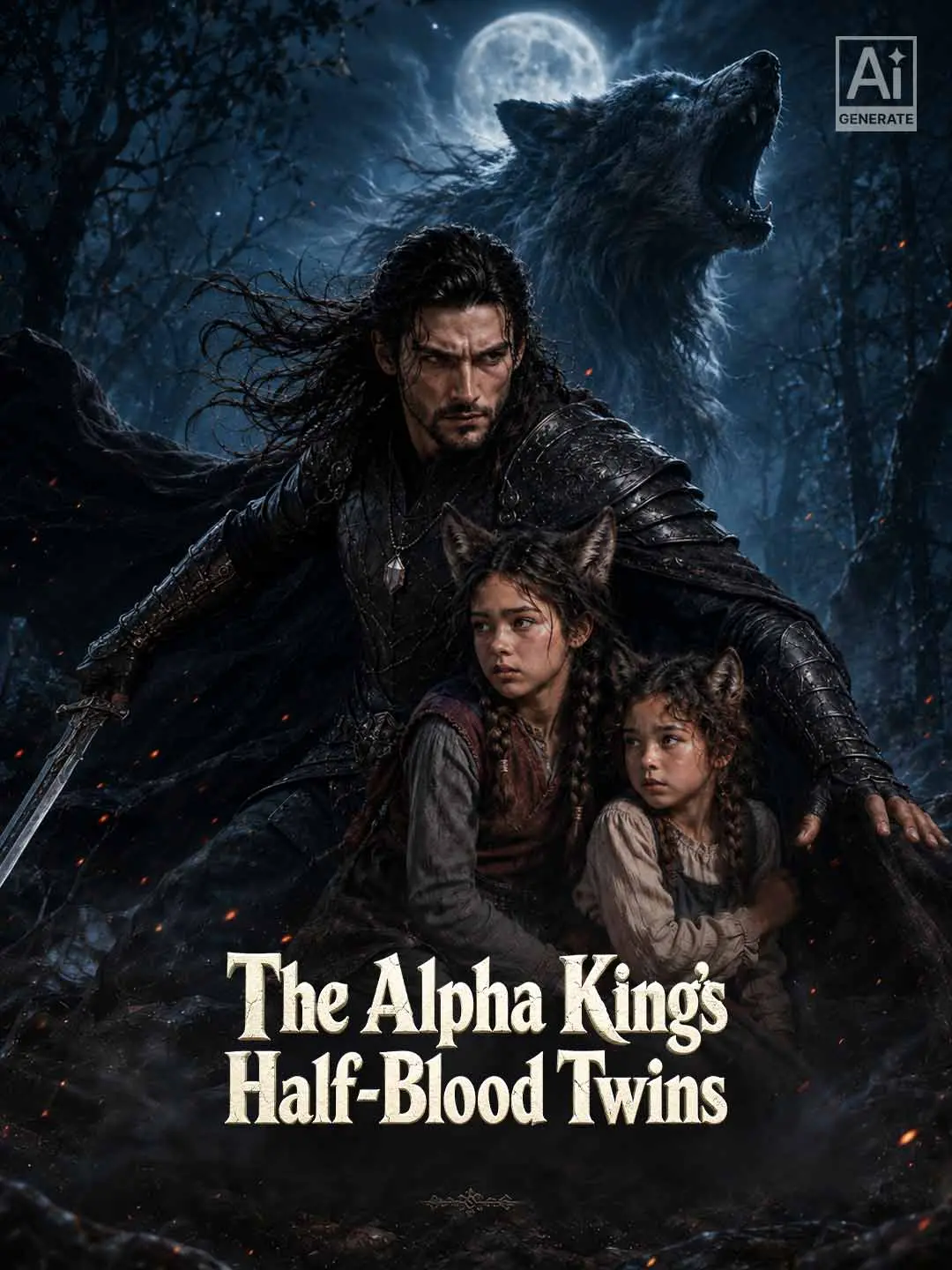 Cover of the miniseries The Alpha King's Half-Blood Twins