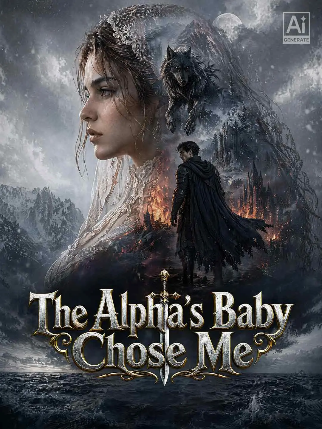 Cover of the miniseries The Alpha’s Baby Chose Me