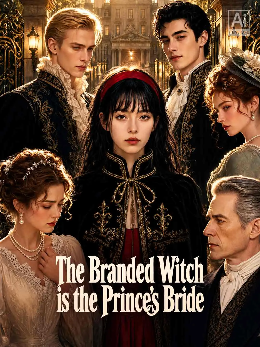Cover of the miniseries The Branded Witch is the Prince's Bride