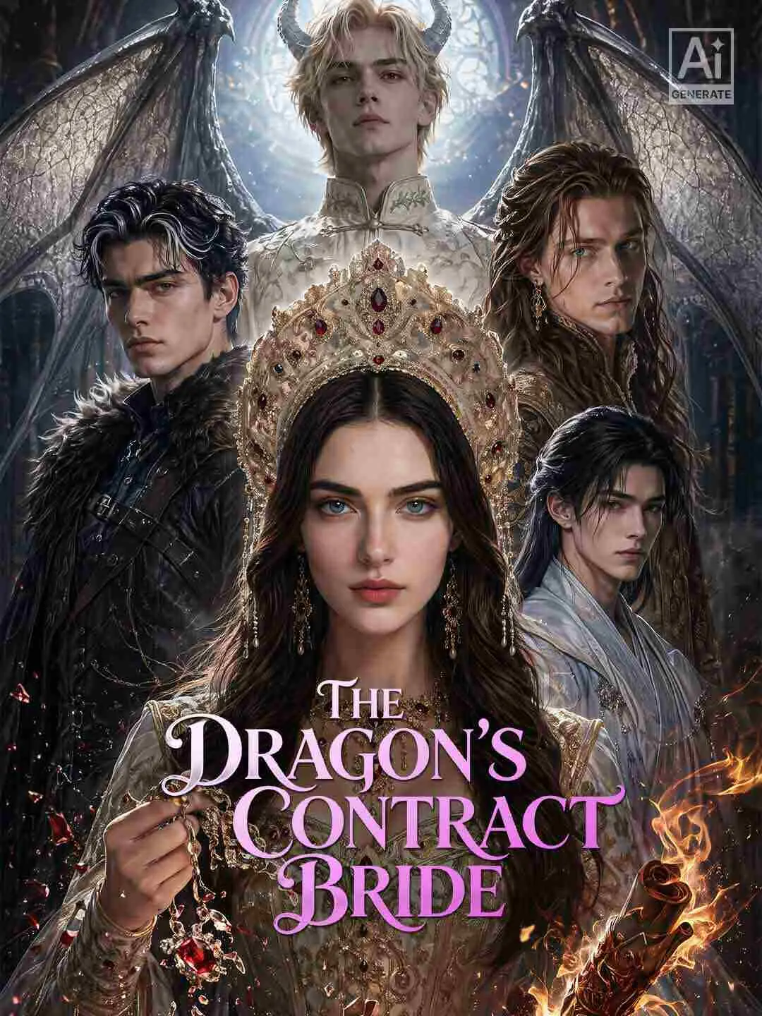 Cover of the miniseries The Dragon's Contract Bride