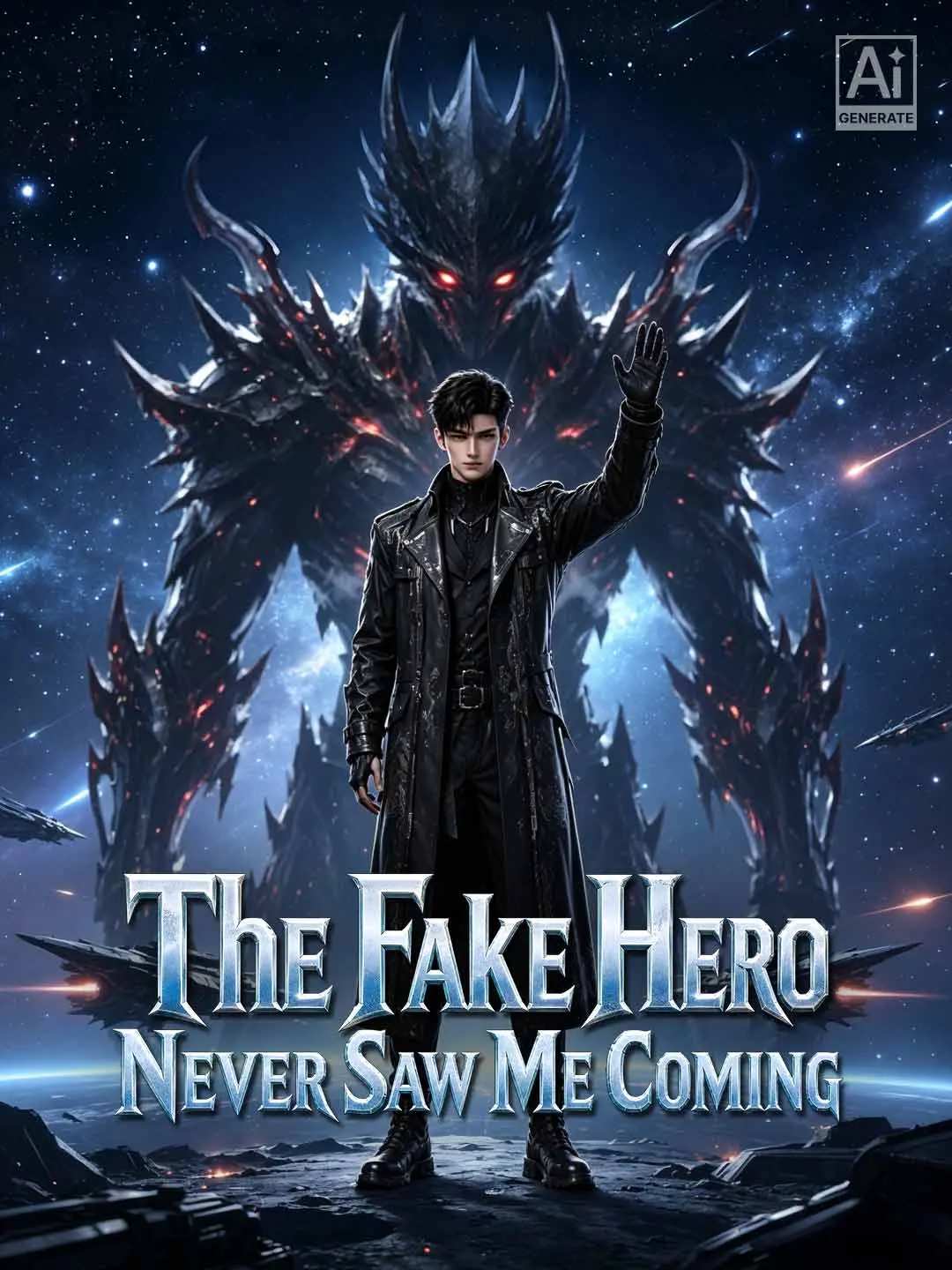 Cover of the miniseries The Fake Hero Never Saw Me Coming