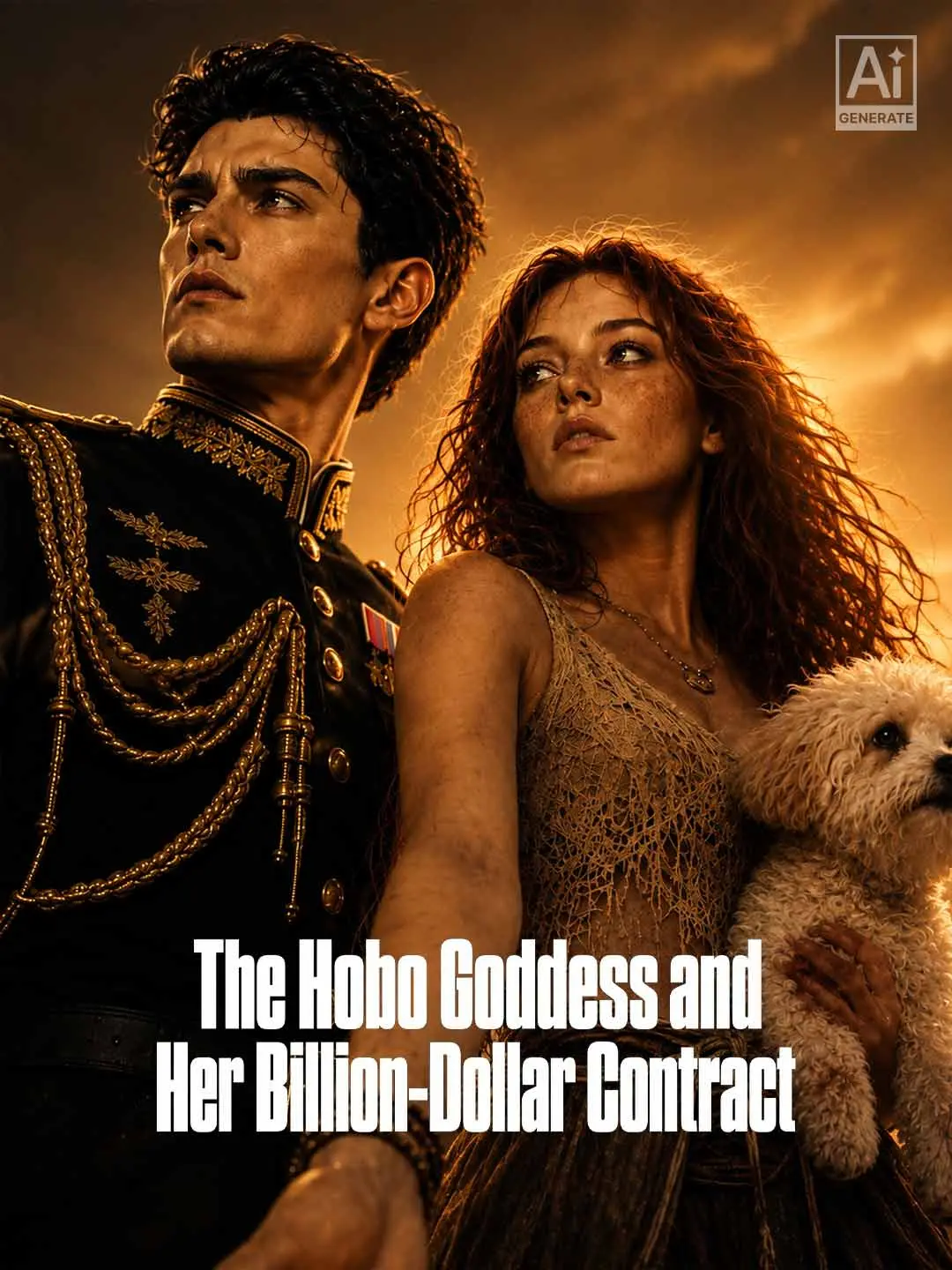 Cover of the miniseries The Hobo Goddess and Her Billion-Dollar Contract