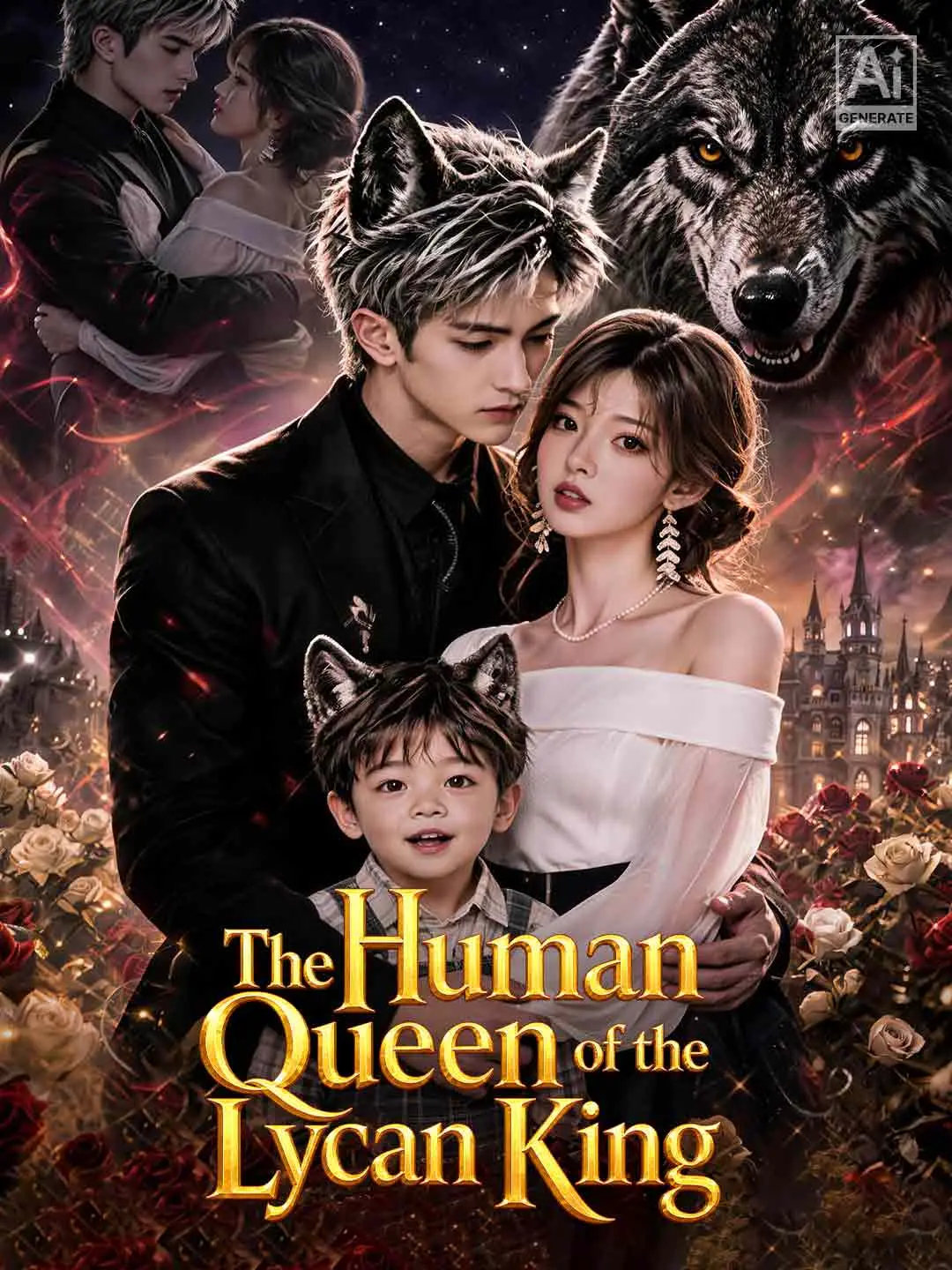 Cover of the miniseries The Human Queen of the Lycan King