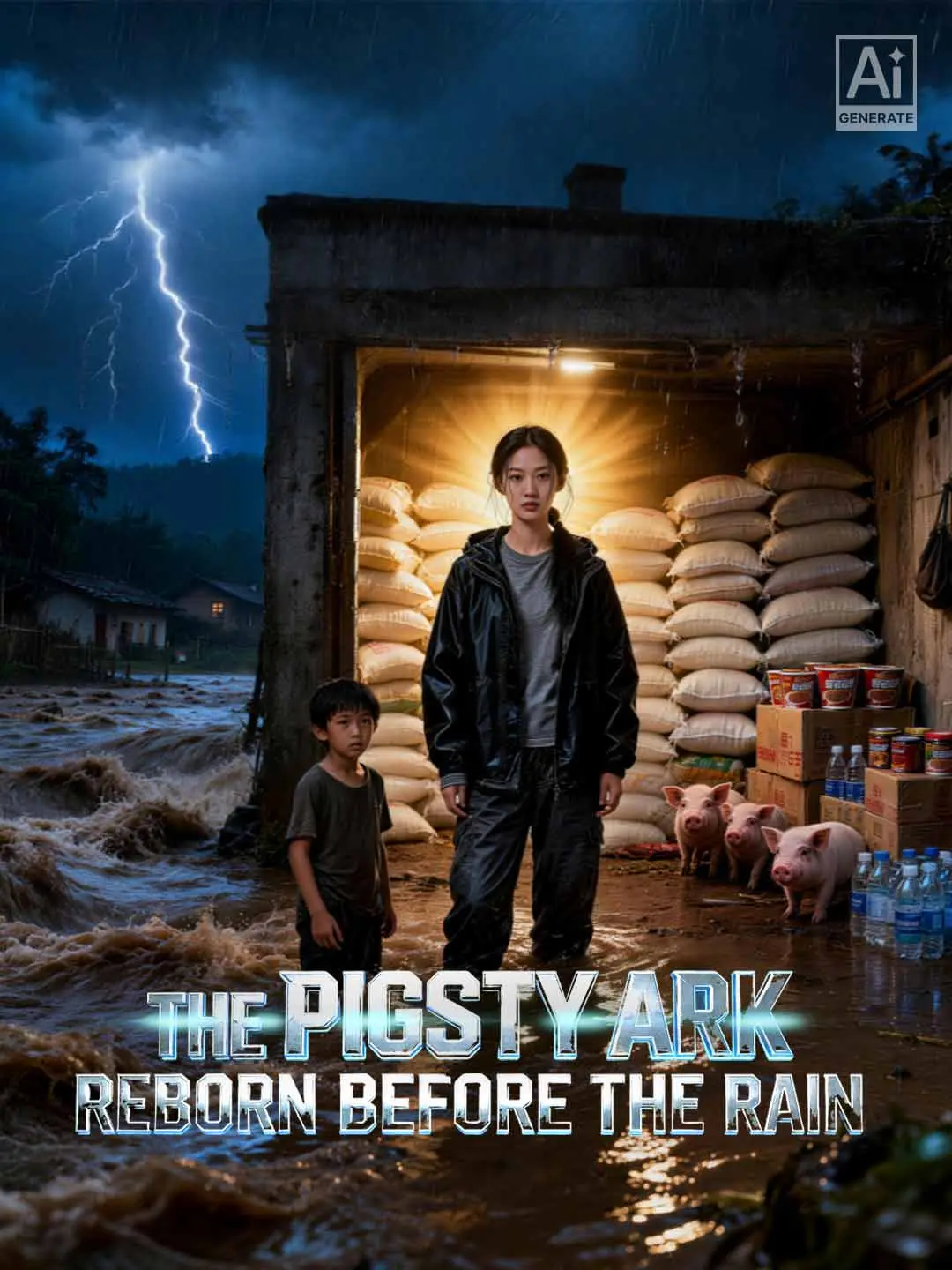Cover of the miniseries The Pigsty Ark: Reborn Before the Rain