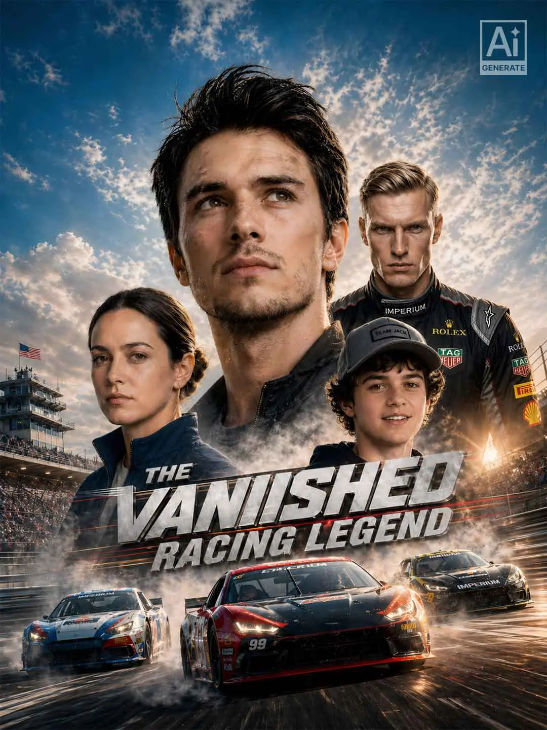 Cover of the miniseries The Vanished Racing Legend
