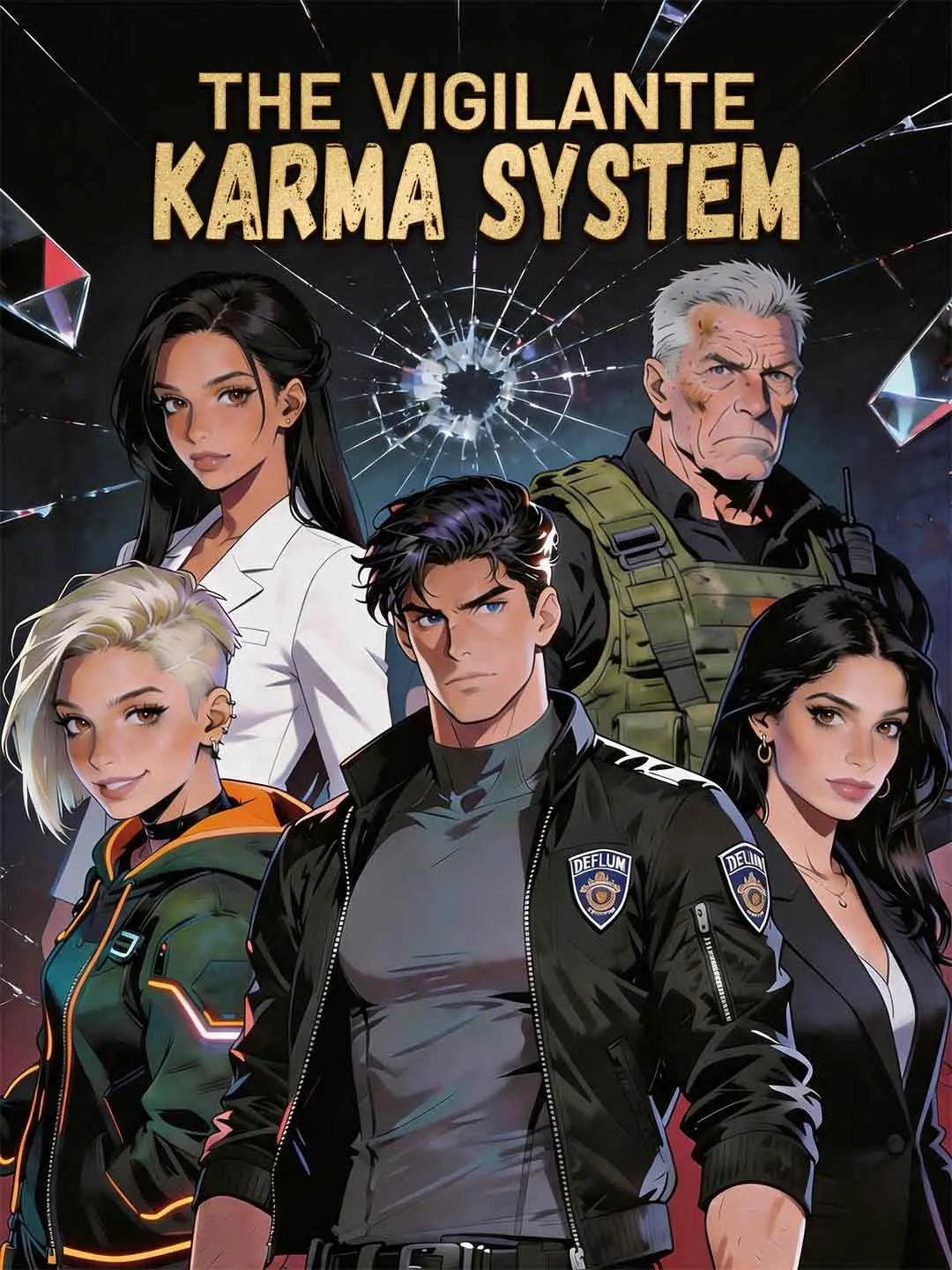 Cover of the miniseries The Vigilante Karma System