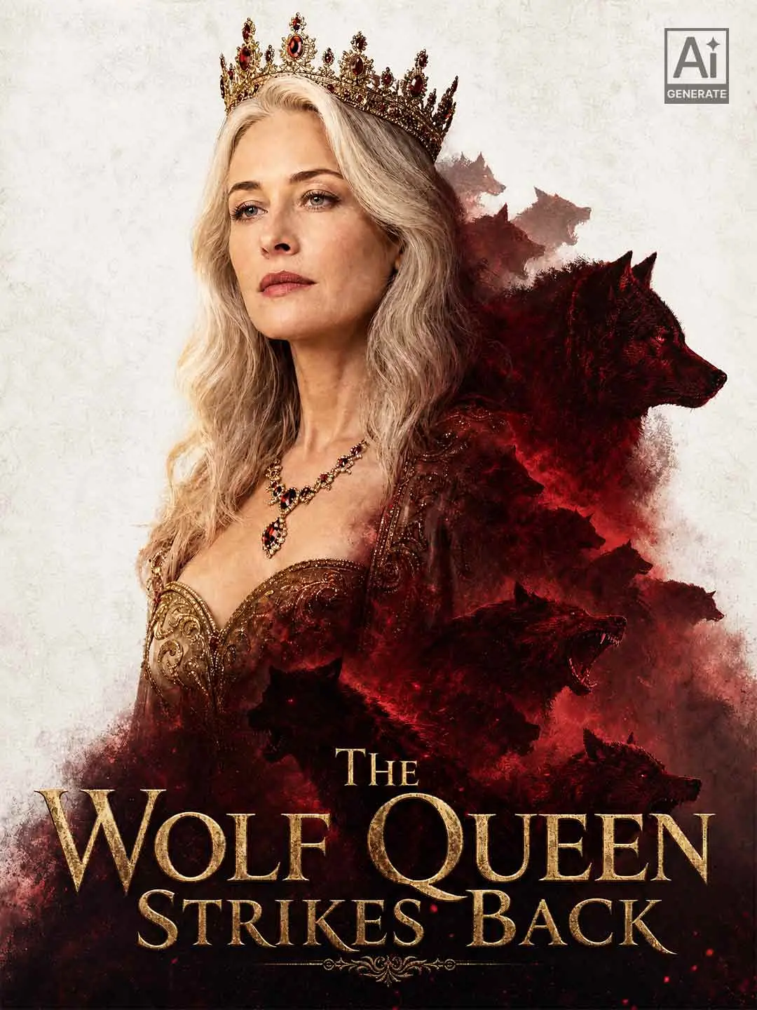 Cover of the miniseries The Wolf Queen Strikes Back