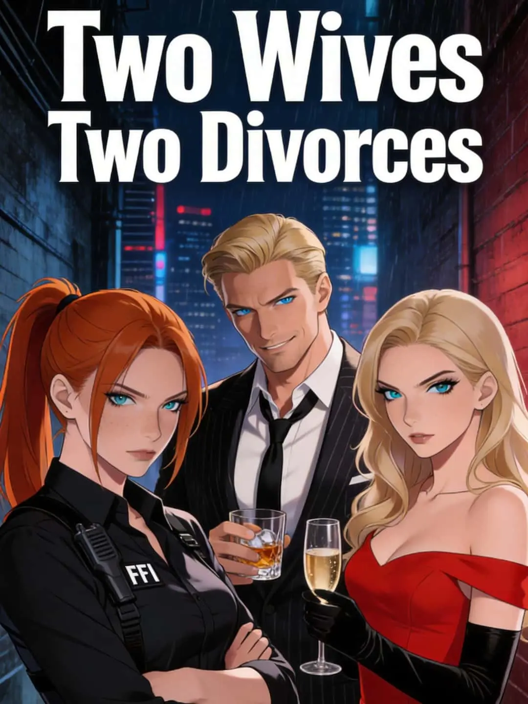 Capa da minissérie Two Wives, Two Divorces