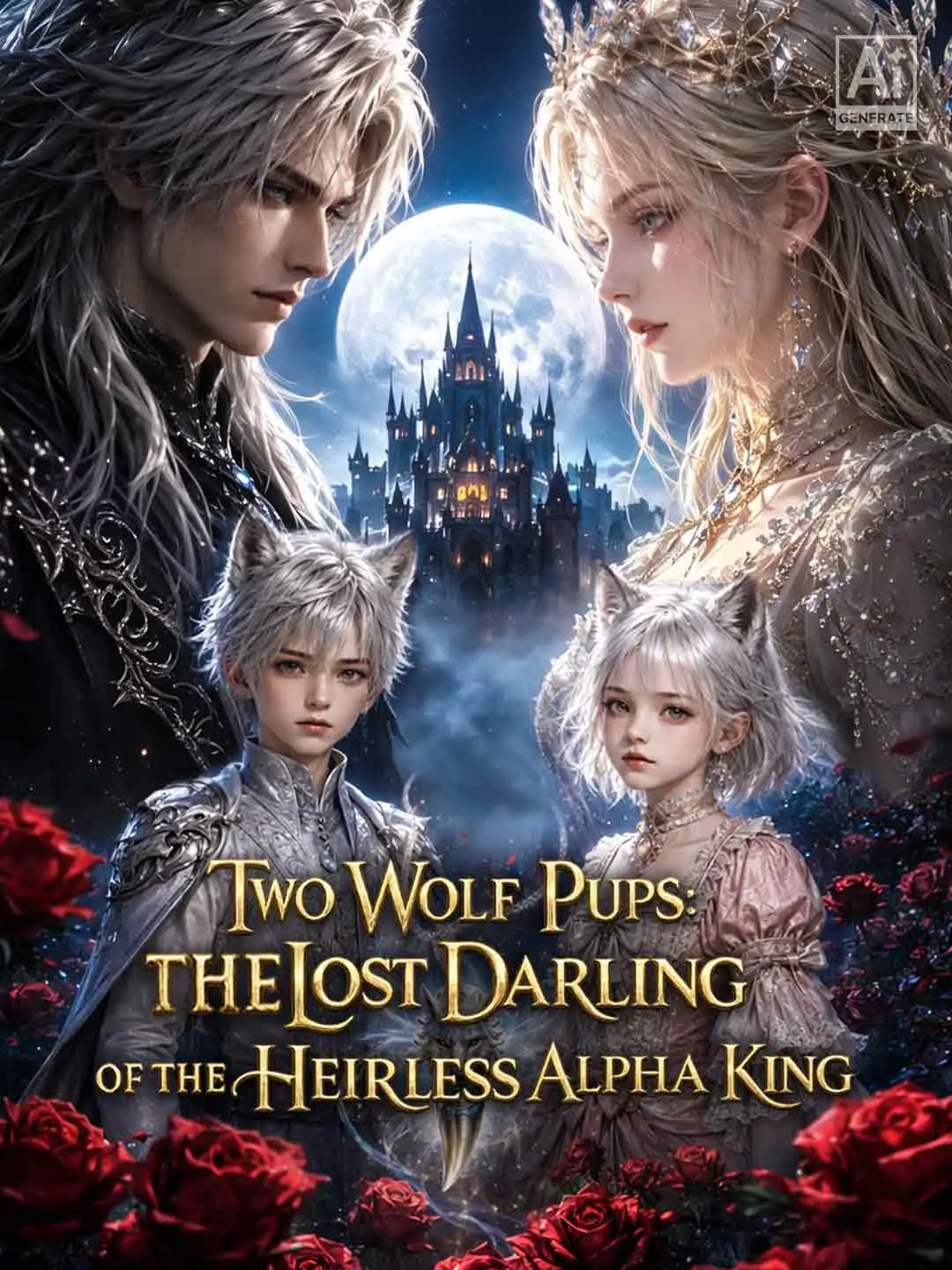 Cover of the miniseries Two Wolf Pups: The Lost Darling of the Heirless Alpha King